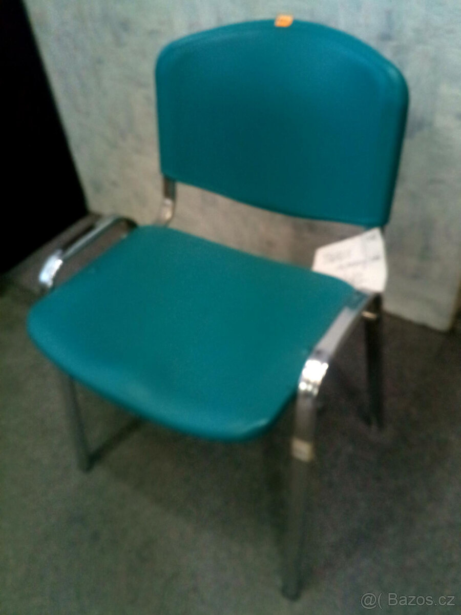 Židle jídelní –jednací TAURUS-kov s plast.sedákem a opěrákem