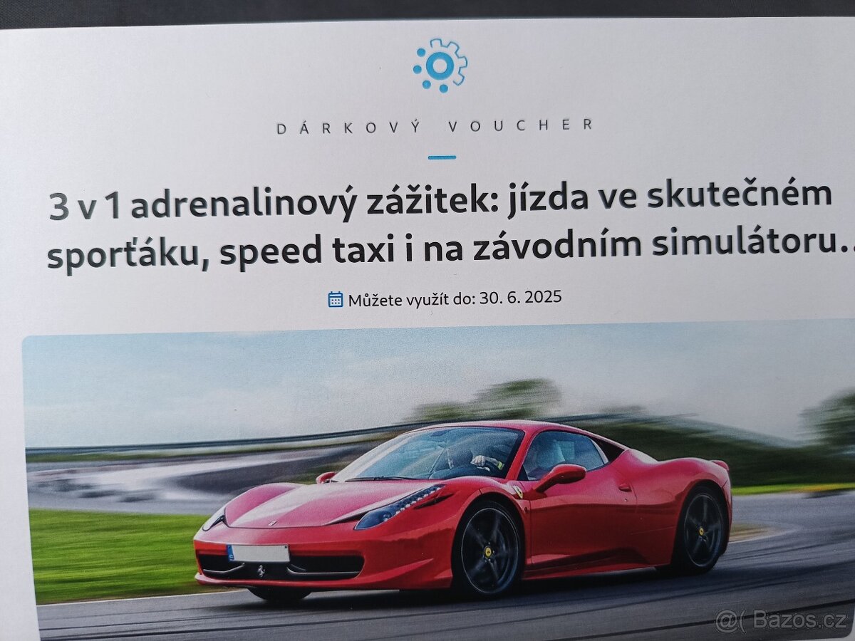3v1 adrenalinový zážitek na okruhu v HK