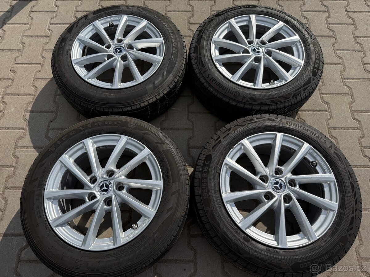 4x al kola 5x112 16 + pneu letní 195/65 R16C