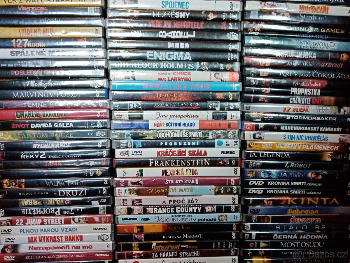 500 DVD v plastkrabičkách od 50 Kč (aktualizovaná fota)