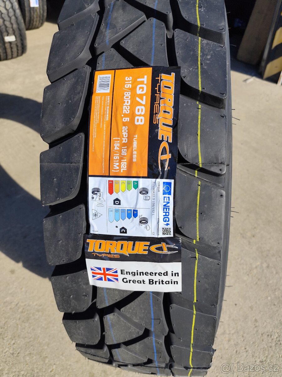 Nákladní pneu. Torque TQ-768 315/80 R22,5 156/152L