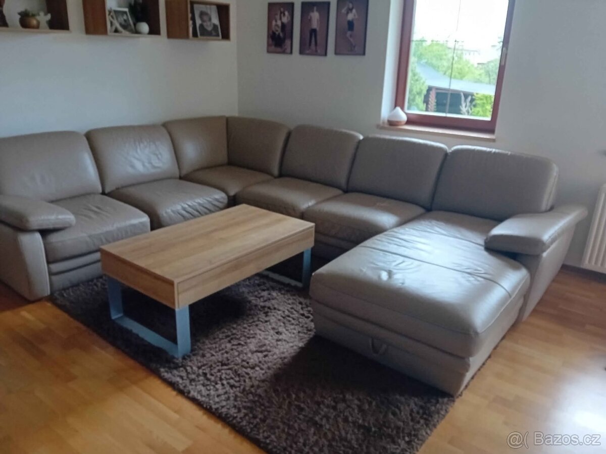 Kožená sedačka luxusní kvalita