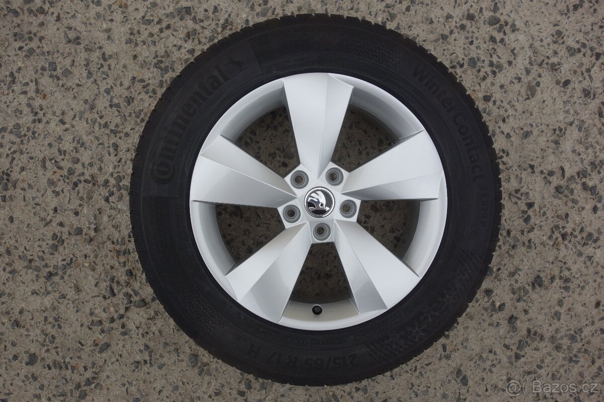 Škoda Kodiaq zimní sada alu Nanuq 5x112 215/65/17, DOT 3624