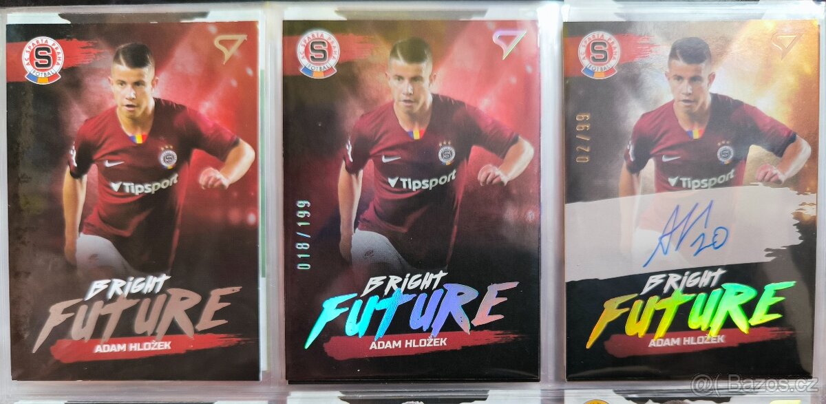 SportZoo kartičky Hložek, Krejčí, limity, podpisy , jersey