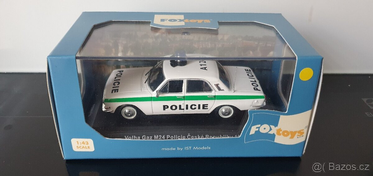 PRODÁM - model Volha GAZ M24 Policie ČR 1993 1:43 Foxtoys
