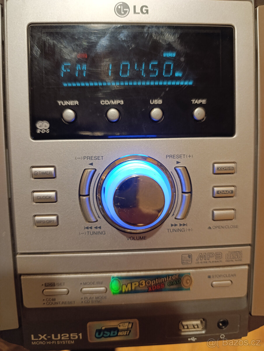 LG LX-U251D micro HiFi RDS system mikro věž