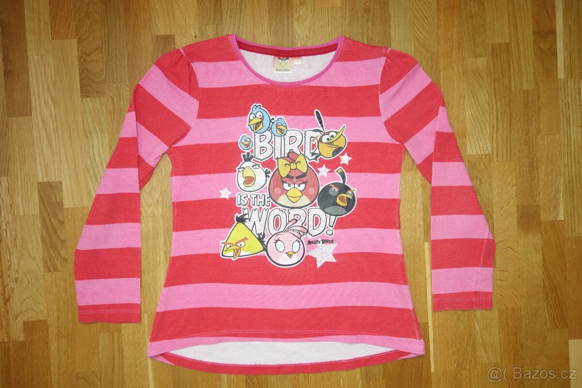 Dívčí tričko Angry Birds vel.134/140
