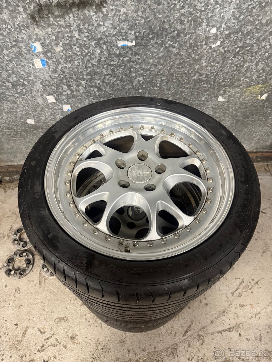ALU kola RH Tecnic 5x112 8J ET55 r17 podložky 5x110