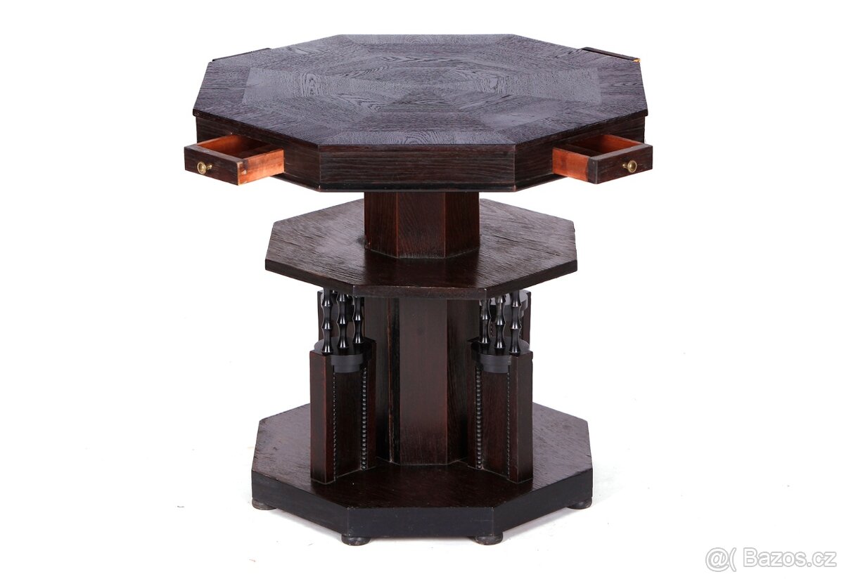 Secesní karetní stůl, stolek 1925