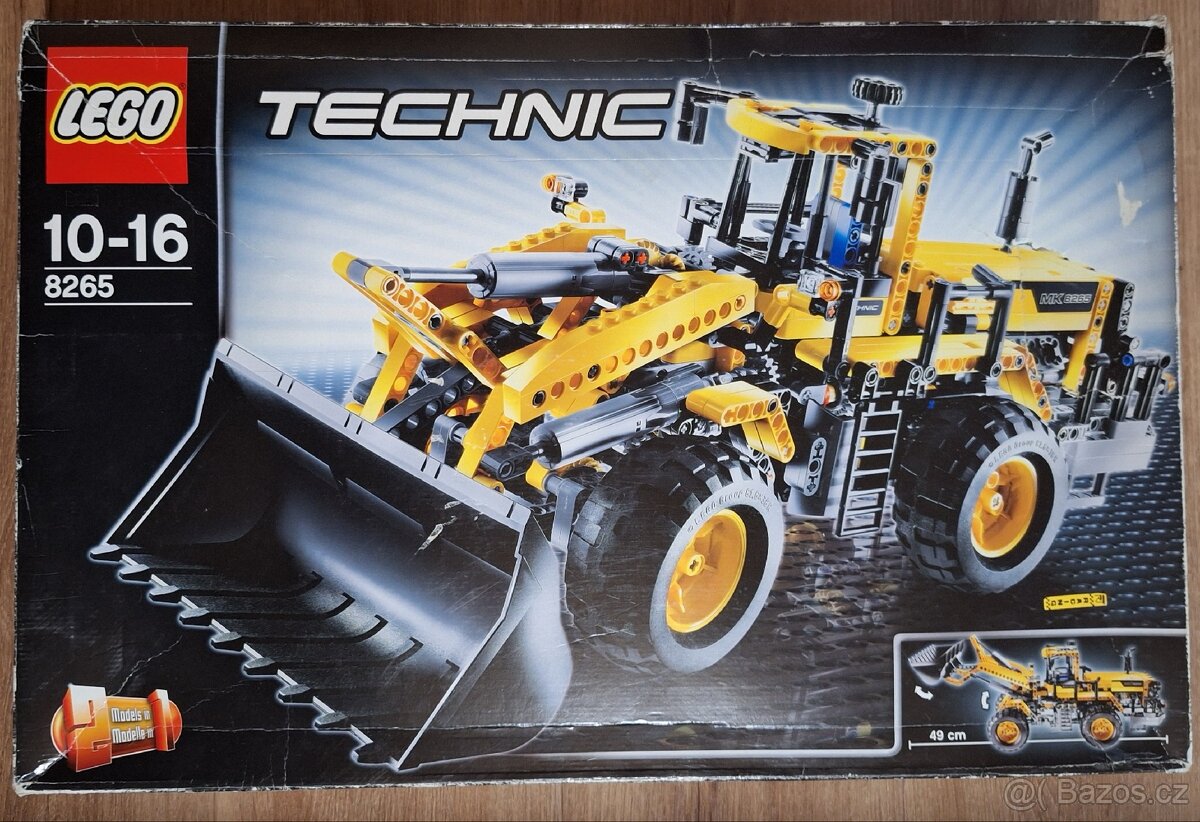 Velká Sada 3 stavebnic Lego technic: Nakladač+Traktor+Motor