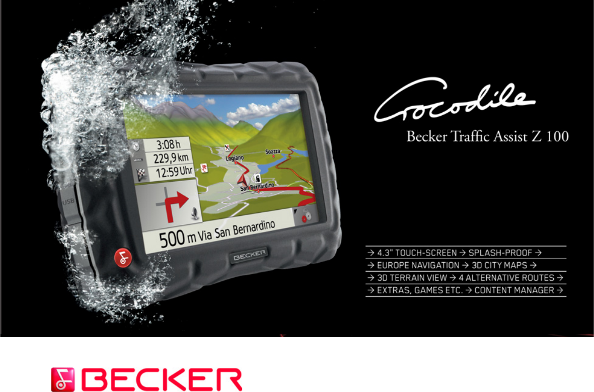 Becker Z100 Crocodile , nainstalováno 46 státu Evropy