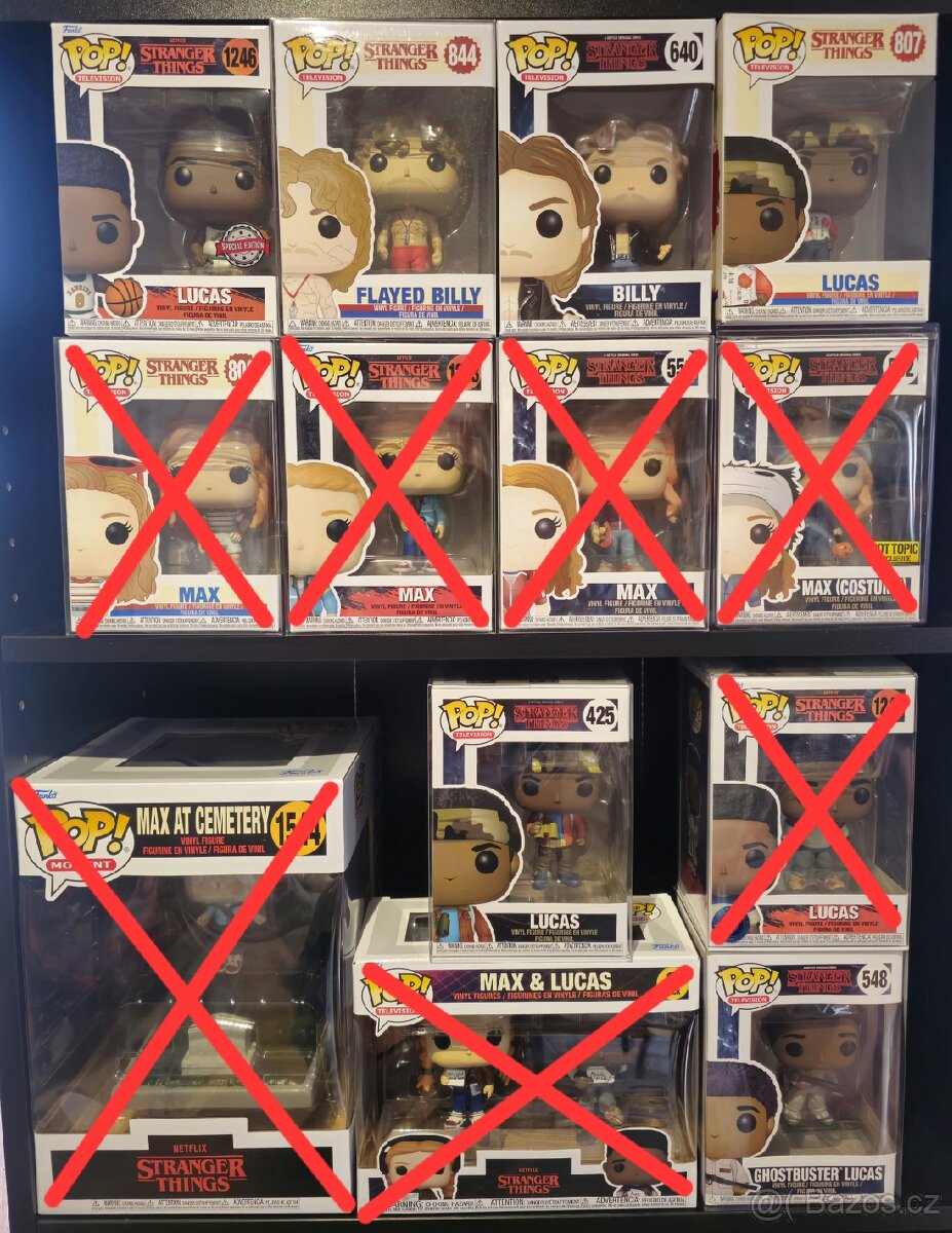 Stranger Things Figurky - Funko Pop - Max, Lucas, Billy
