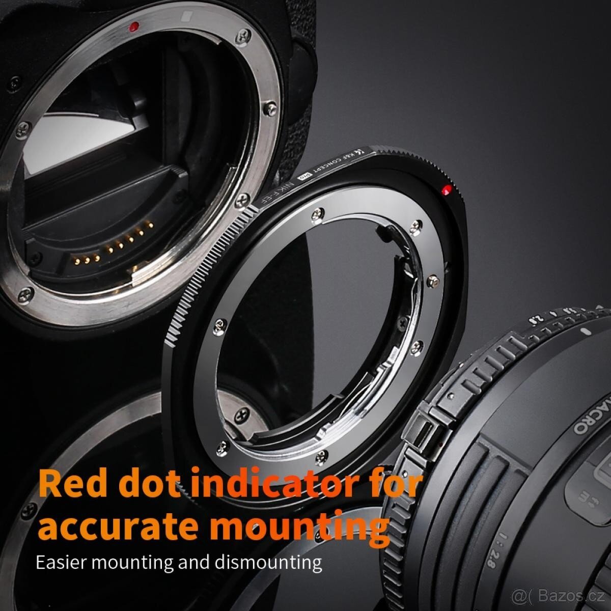 Adaptér Nikon F na Canon EF