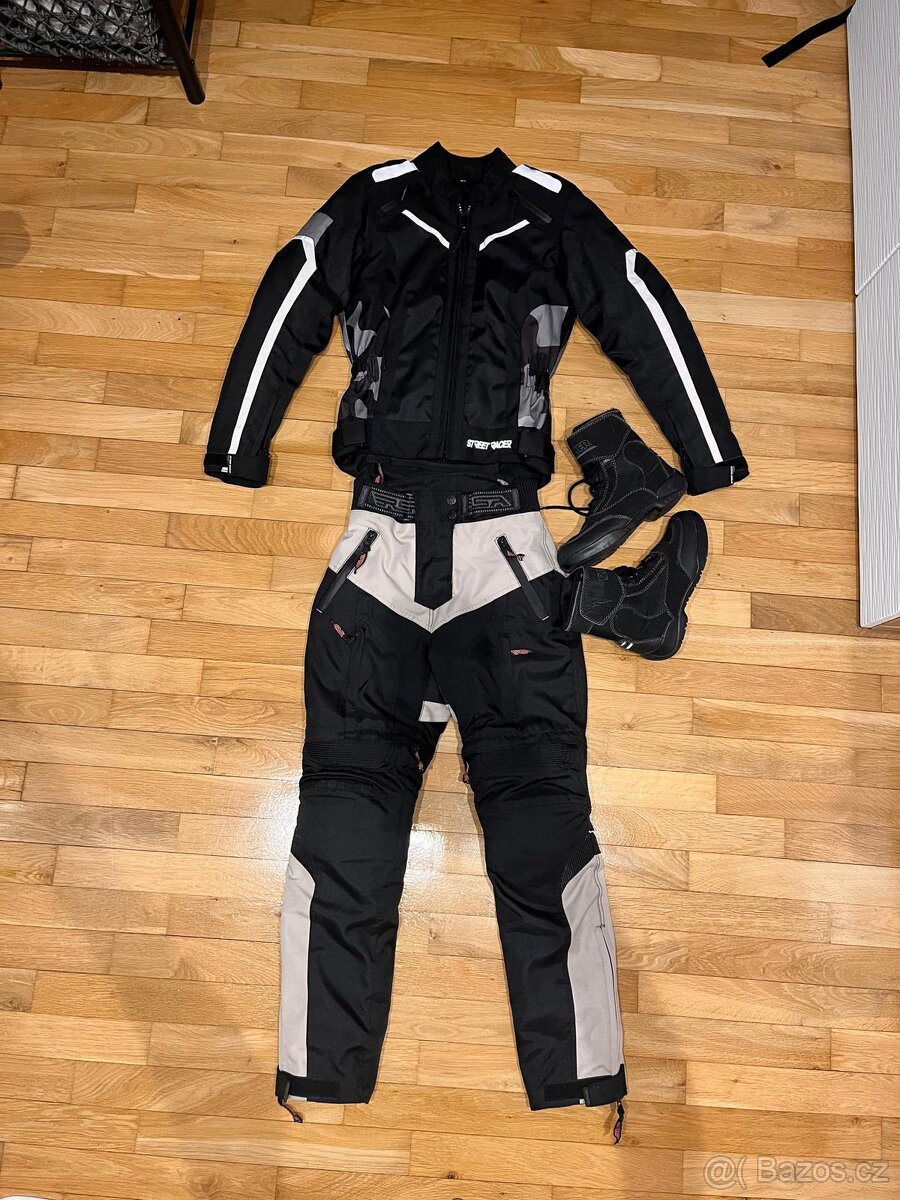 Dámská MOTO bunda STR.RACER + kalhoty RSA