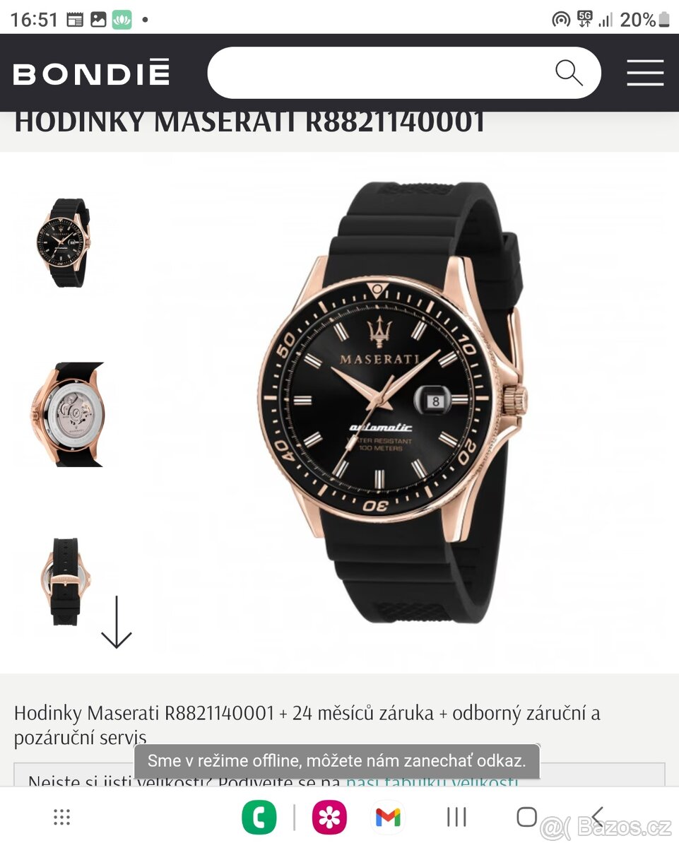 Hodinky Maserati automatic