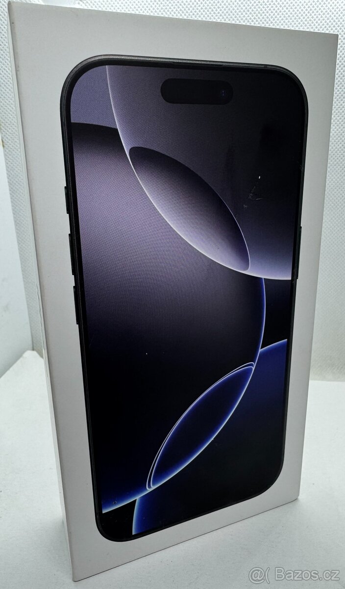 Nový iPhone 16 PRO 512GB Black, rozbaleno, faktura, záruka