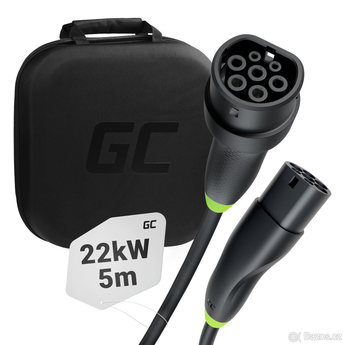 Nabíjecí kabel elektromobil 22kW / 32A / 3f / 5m typ 2