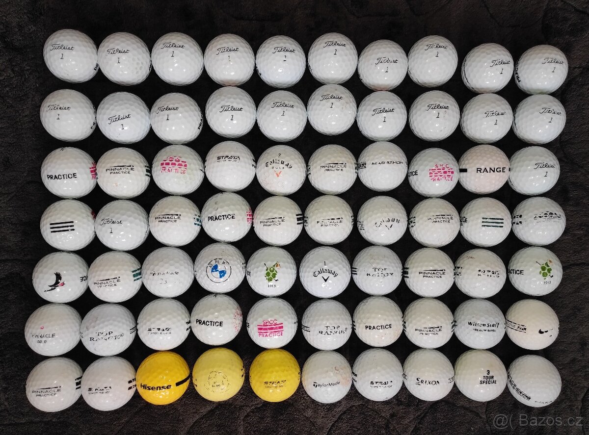 Golfové míčky na Range mix 70ks