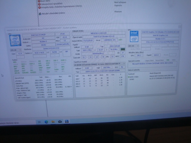 PC Intel Core i5 6402P, 8GB DDR4, 500GB HDD,