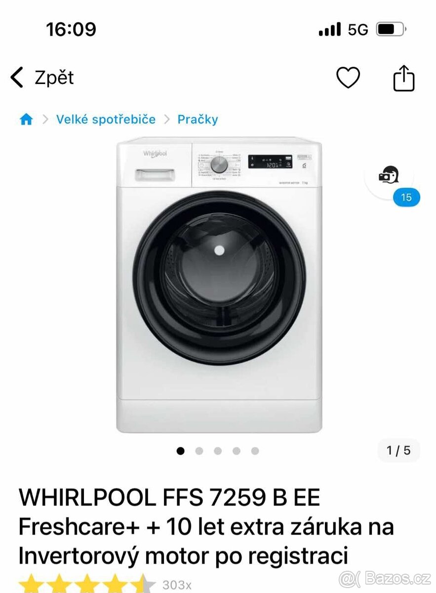 PraČka Whirlpool FFS 7259 B EE