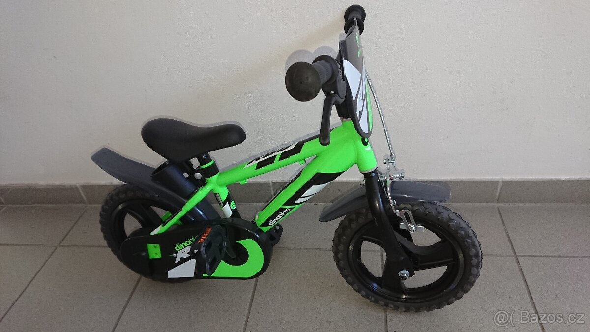 Dětské kolo Dino Rap 412UL 12 zelené
