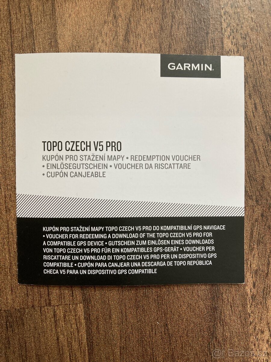 Garmin TOPO CZECH V5 PRO