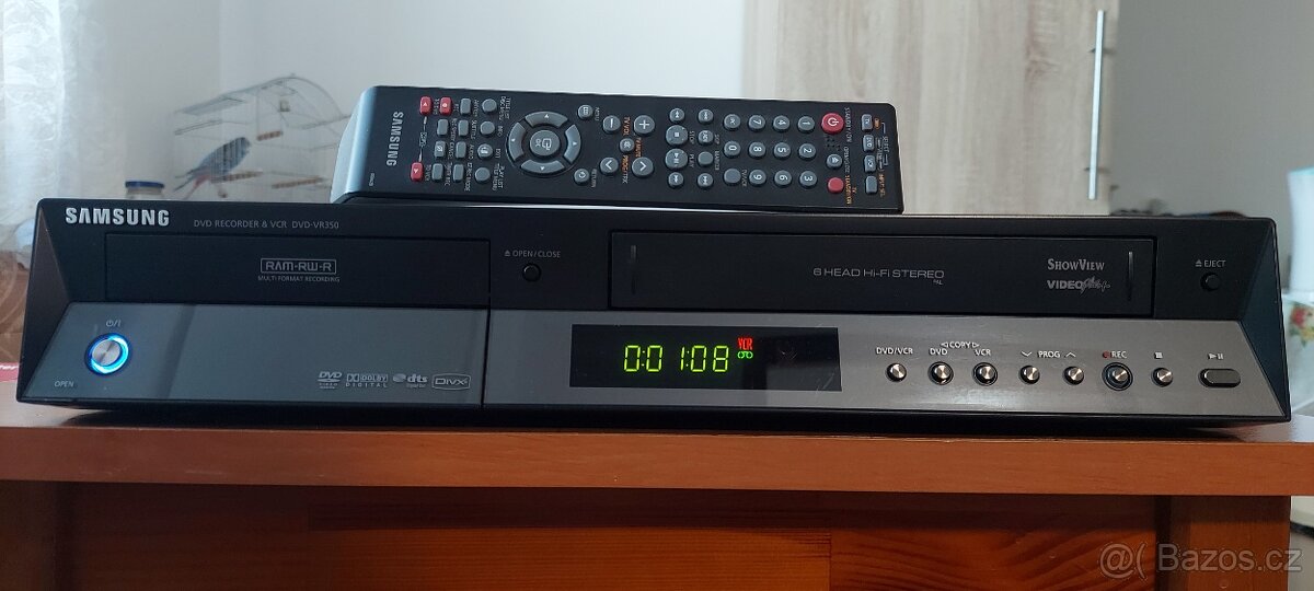 COMBO SAMSUNG VR350 NAHRÁVÁ Z VHS NA DVD
