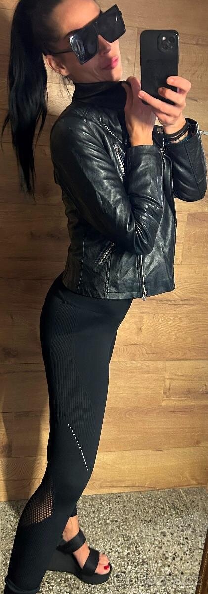krásná sexy kožená luxusní bunda -100% leather