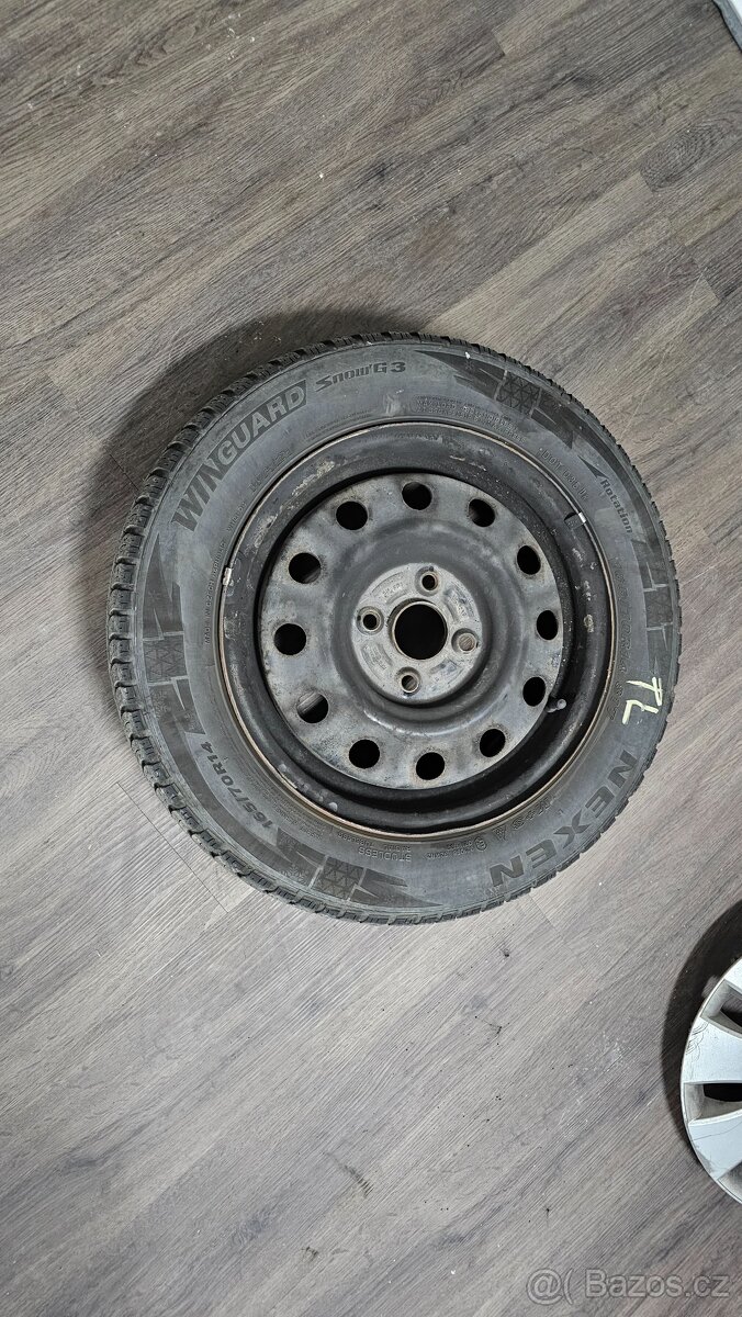 Kola 4x100 R14 vč. zimních pneu 4 ks, Suzuki Swift