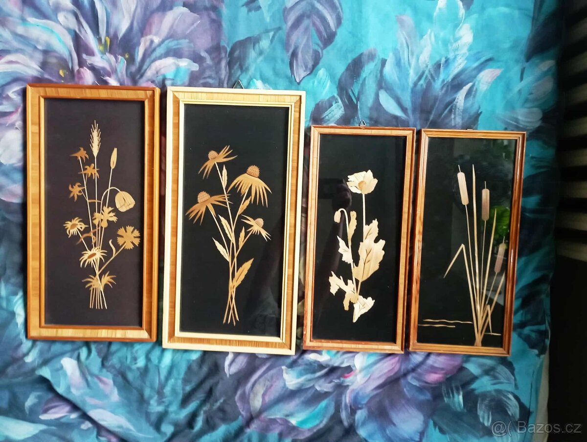 Intarzie - obrazy 70 - tá léta - RETRO