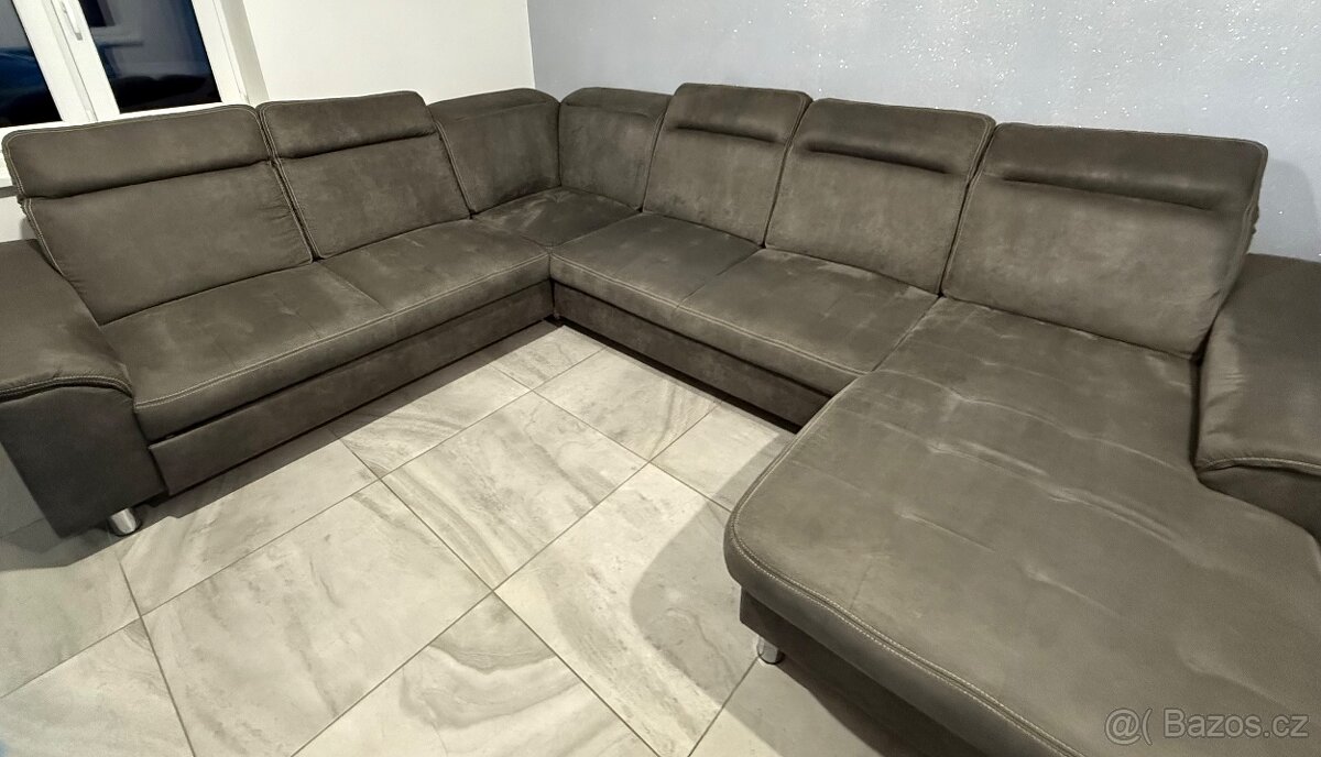 Sedací souprava HAMILTON pravá – rozkládací, úložný prostor