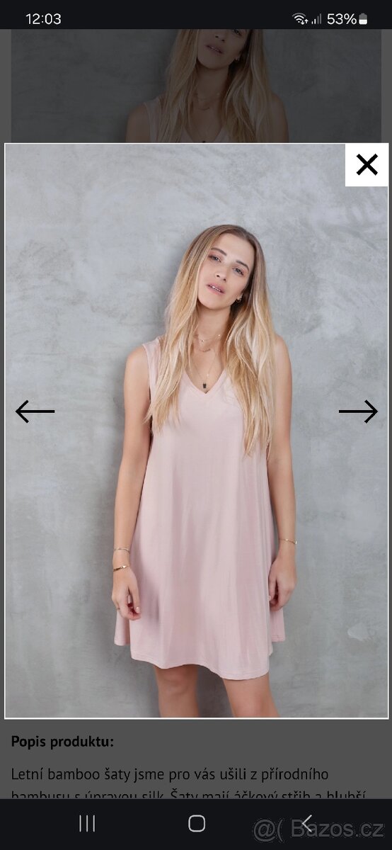 Letni saty bamboo simply self