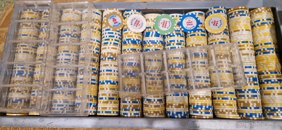 Poker set žetony