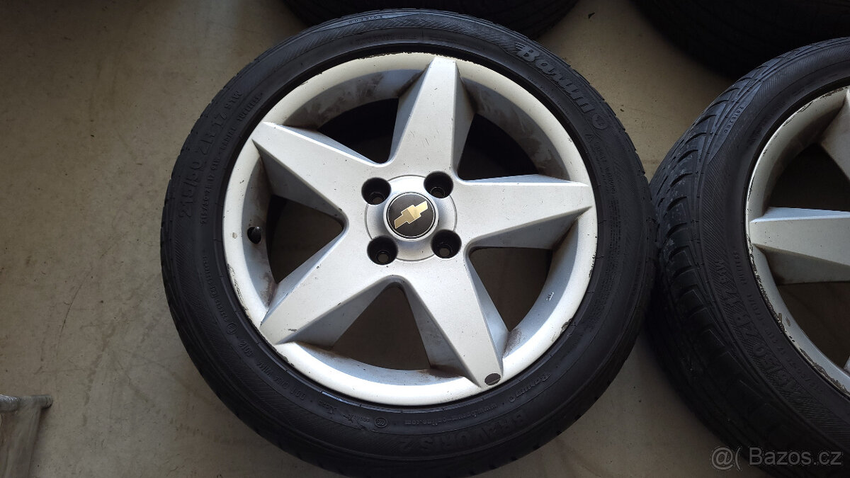 90% orig. letní ALU kola Chevrolet 17" 4x114,3