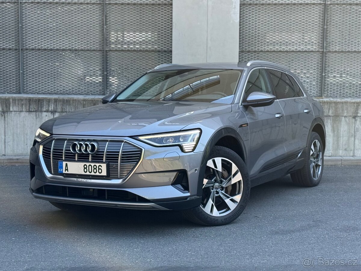 Audi E-Tron 55 Quattro Pro Line Plus, Matrix LED, kůže, DPH