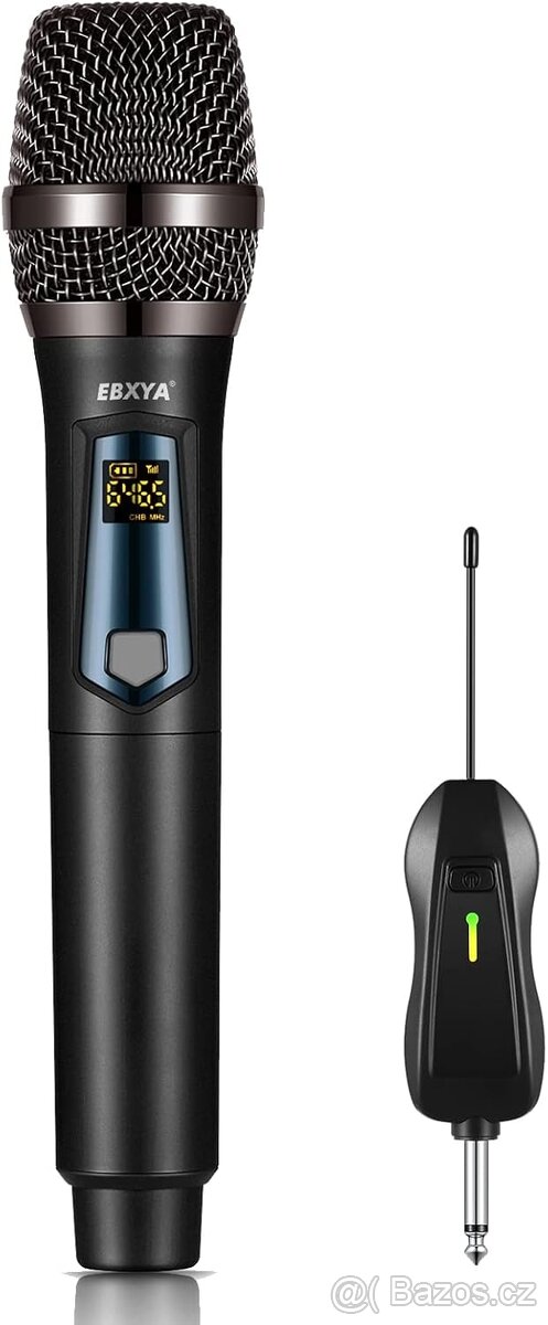 1x bezdrátový mikrofon EBXYA a 1x Biotrun WXM 04