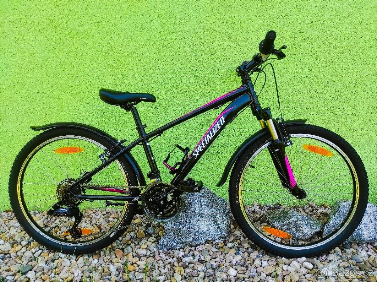 Značkové dětské kolo SPECIALIZED 24" (černá/fialová)