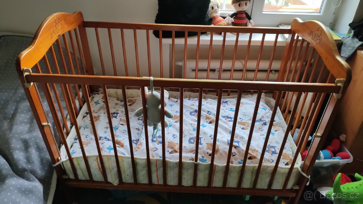Postýlka s matrací, vlastní odvoz nutný