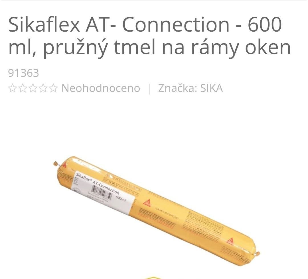 Pružný tmel na rámy oken