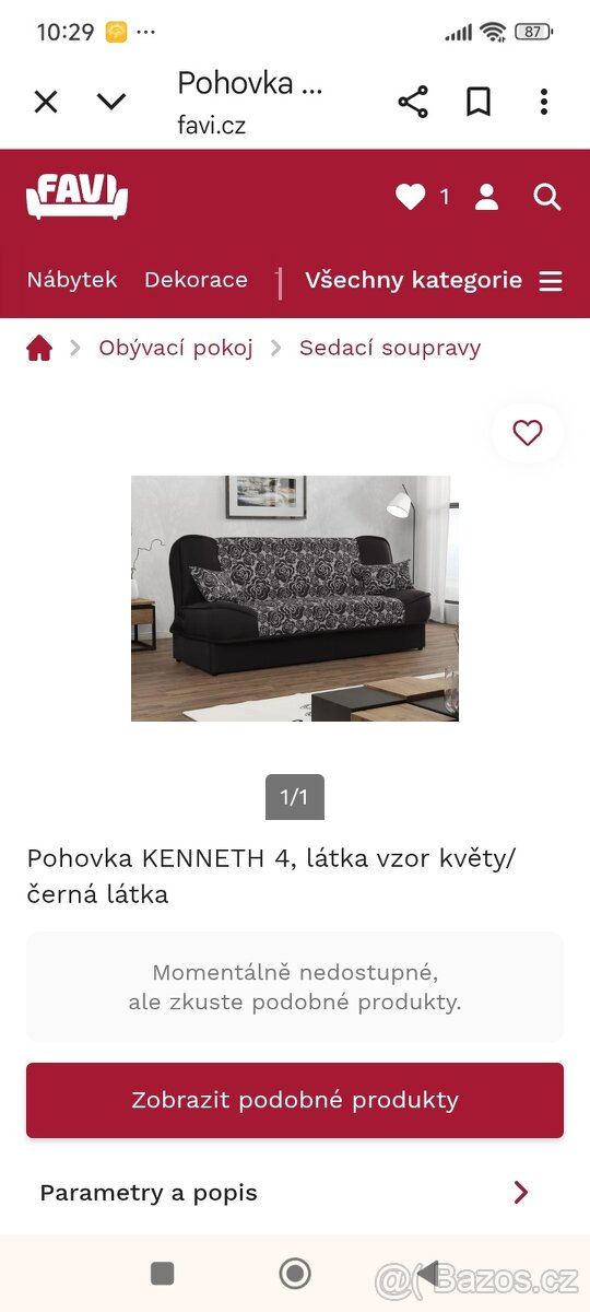 Sedačka klik klak