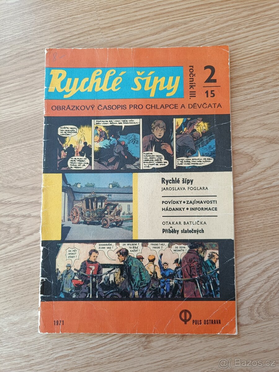 Prodám časopis Rychlé šípy – ročník III., číslo 2/15 (1971)
