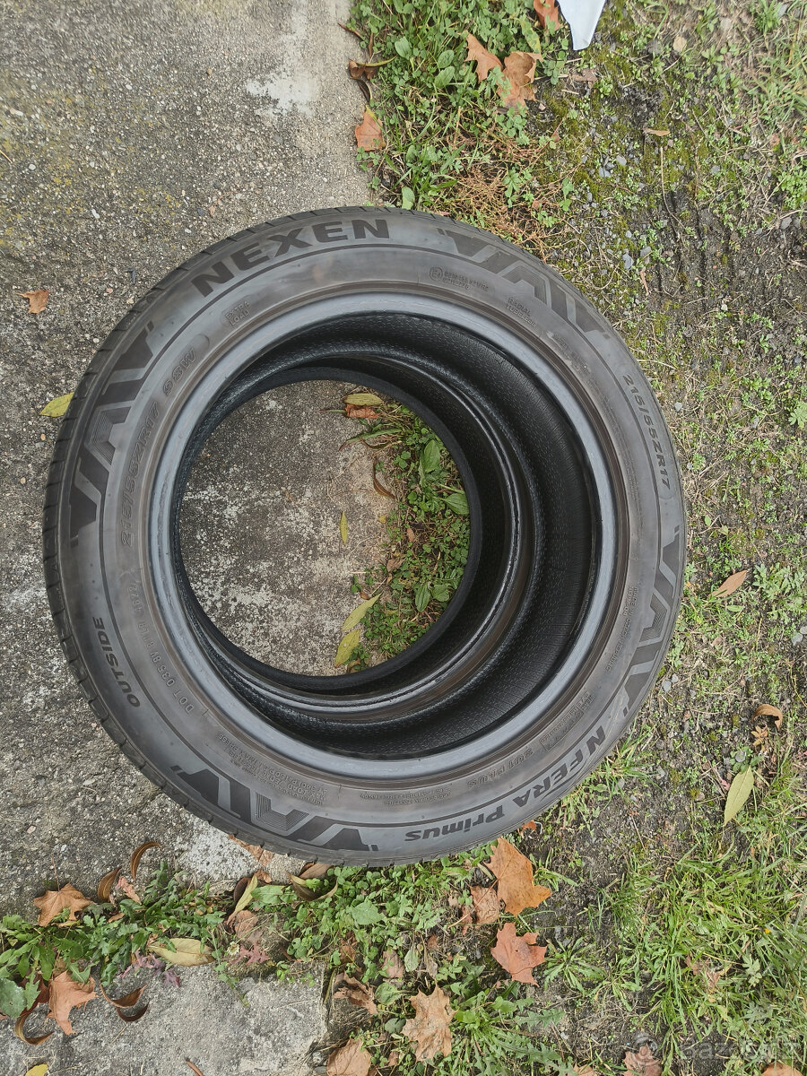 2x Letní pneu Nexen 215/55R17