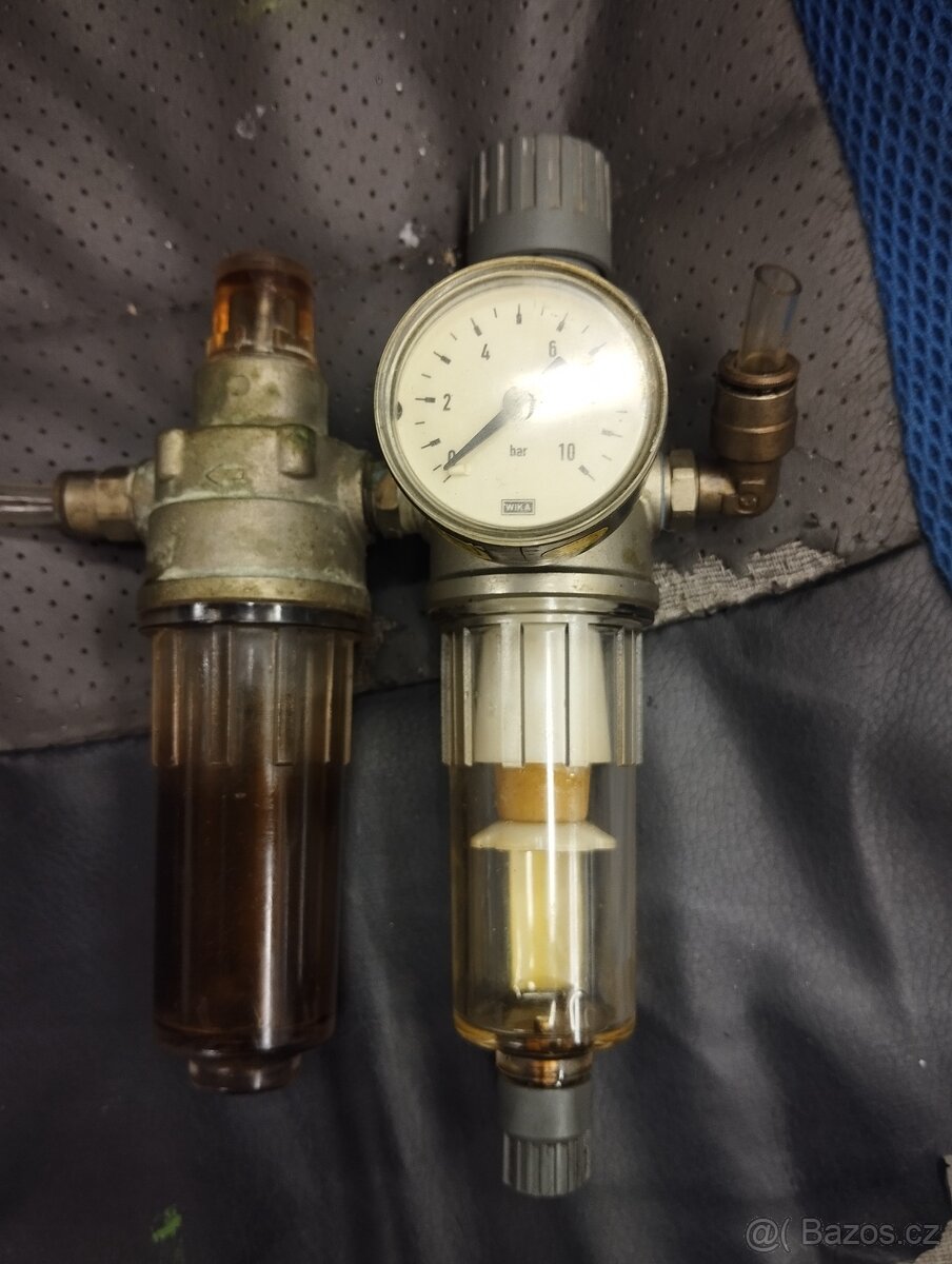 Regulátor tlaku vzduchu  s přimazáváním