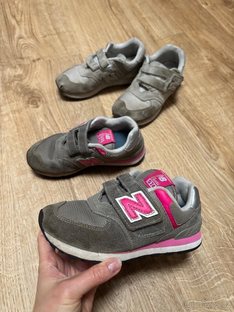 Dvoje dívčí tenisky New Balance, vel. 31