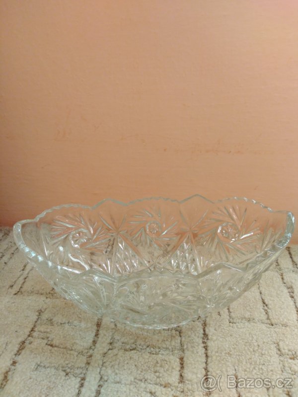 Retro skleněná mísa