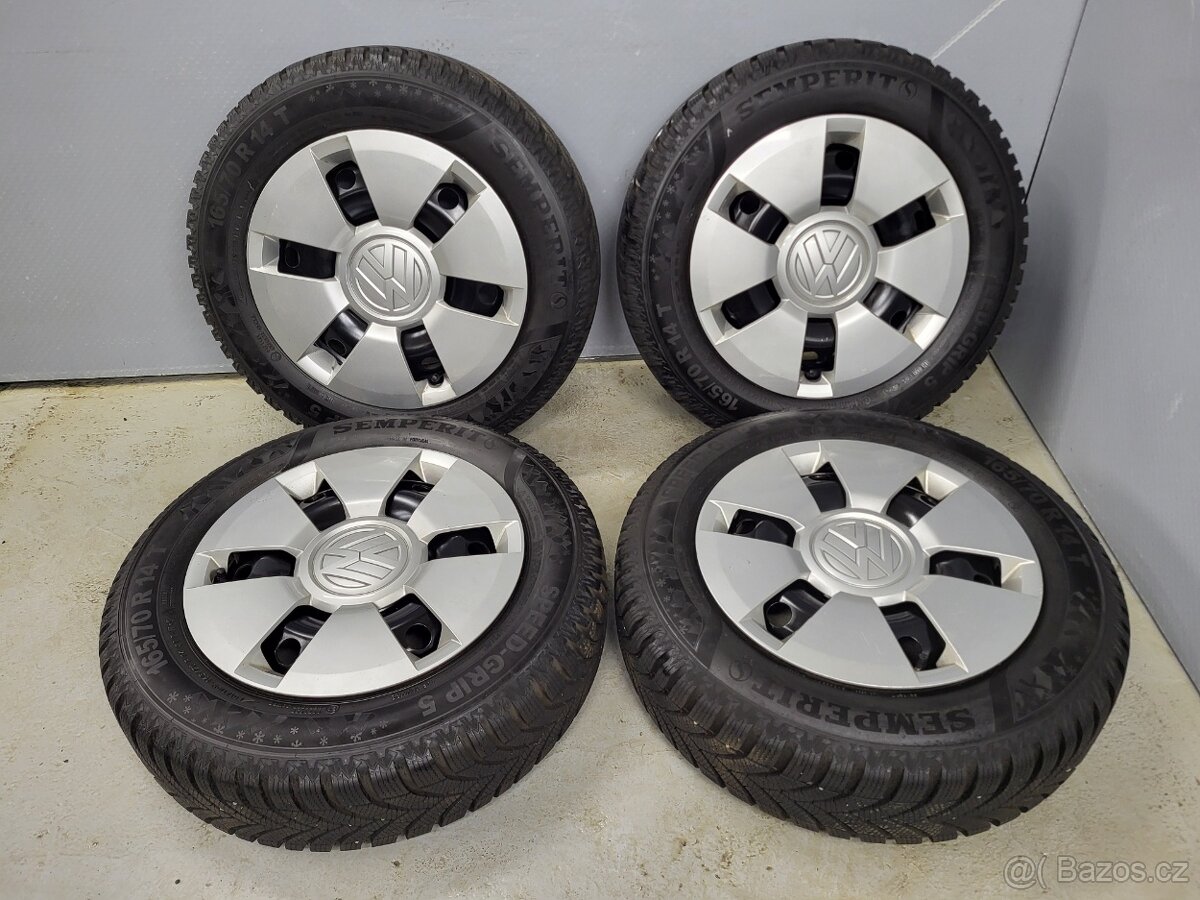 Originál 14" VW UP Mii Citigo 4x100 zimní 7-8mm