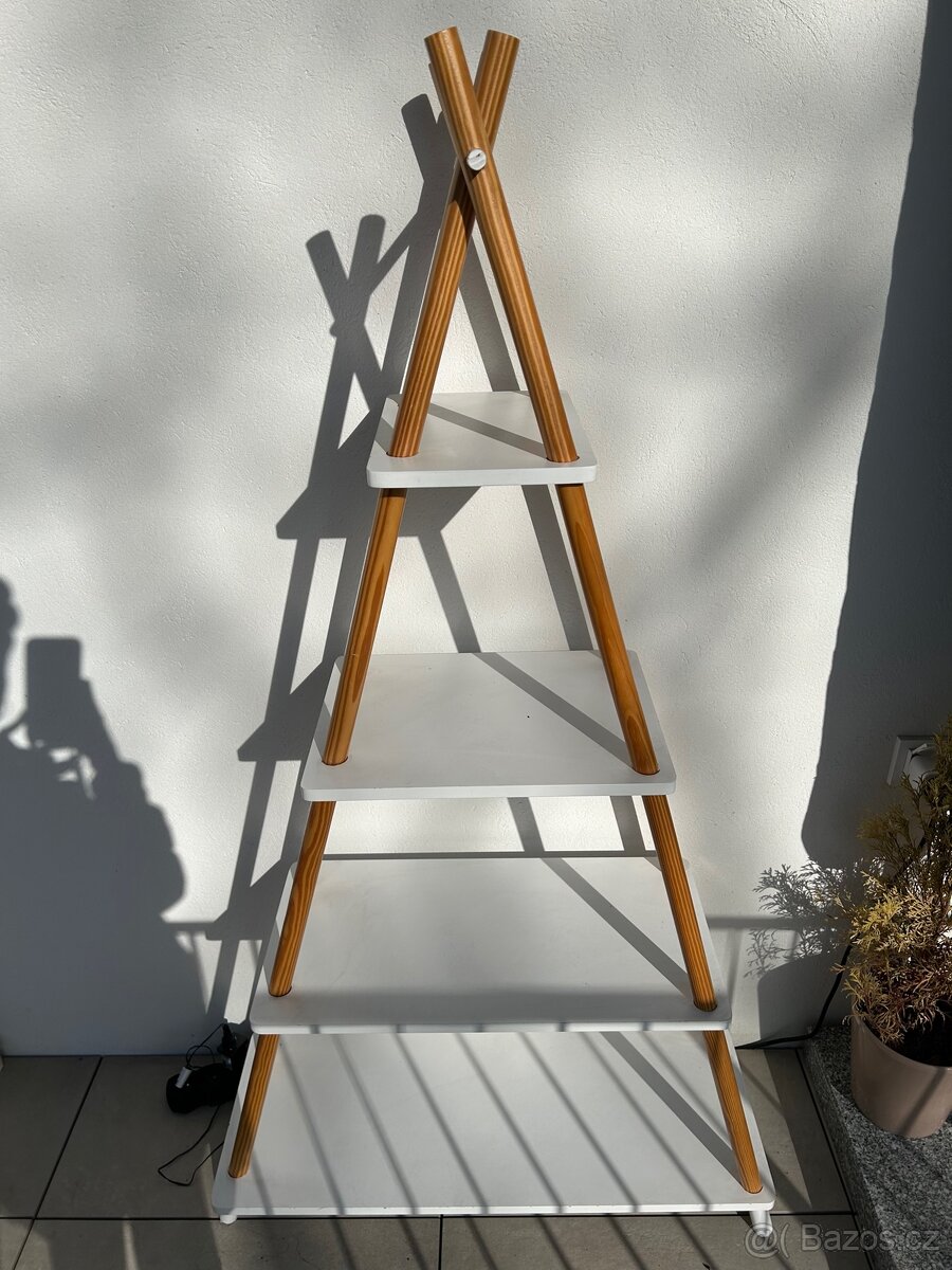 Prodám LIVARNO HOME Teepee – policový regál, bílý (4 police)