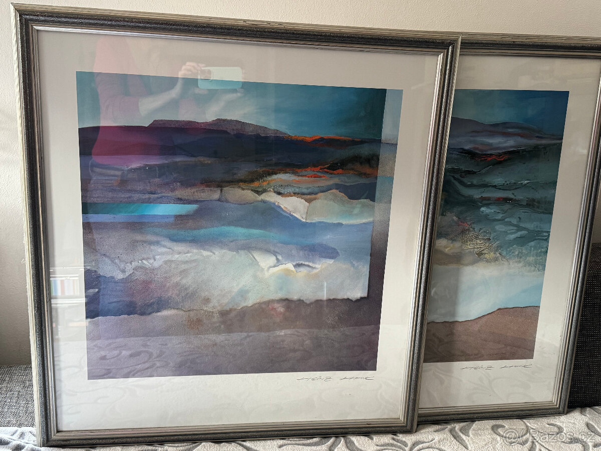 2 obrazy moderní Heinz Hook