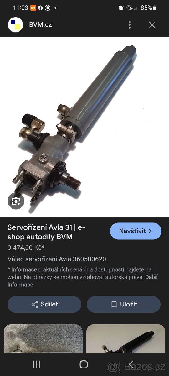 Posilovac rizeni avia