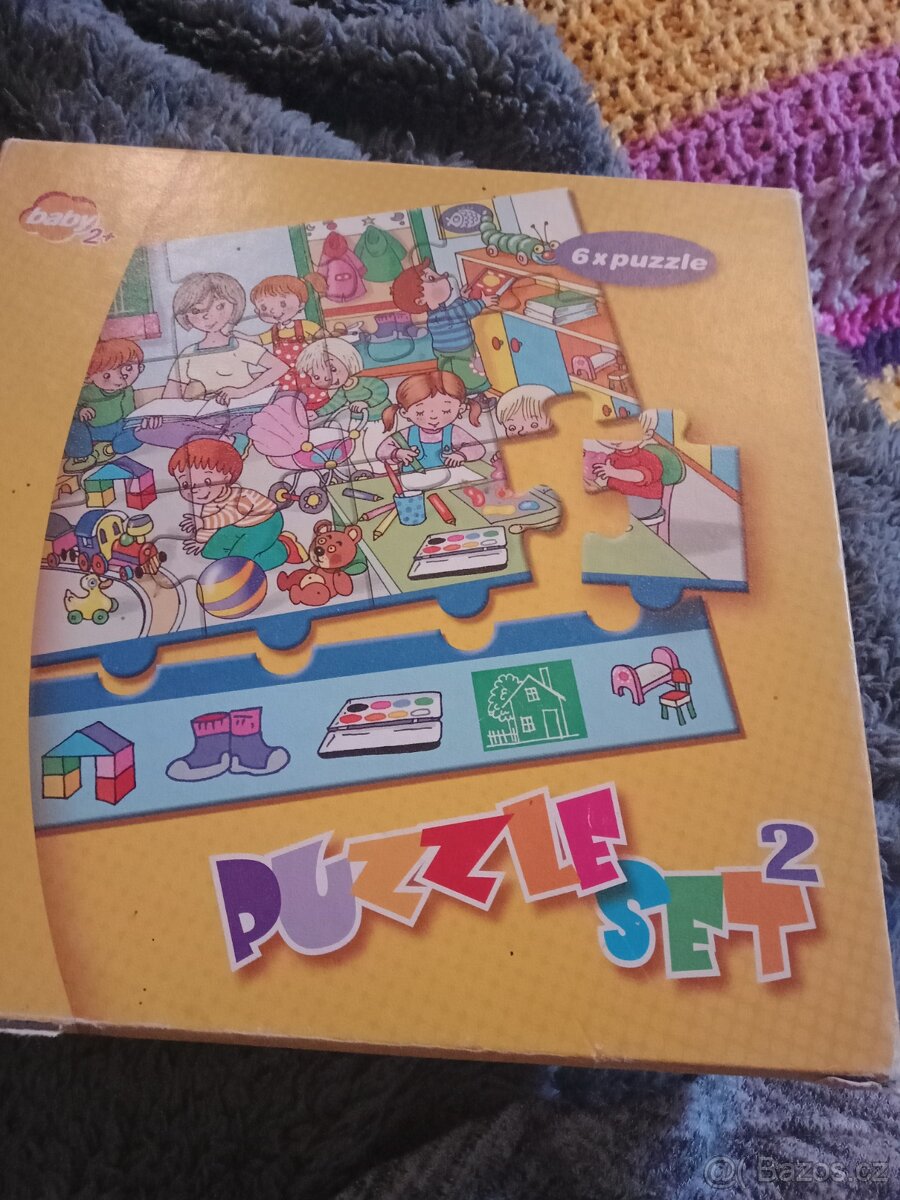 Dřevěné puzzle čísla a pismenka